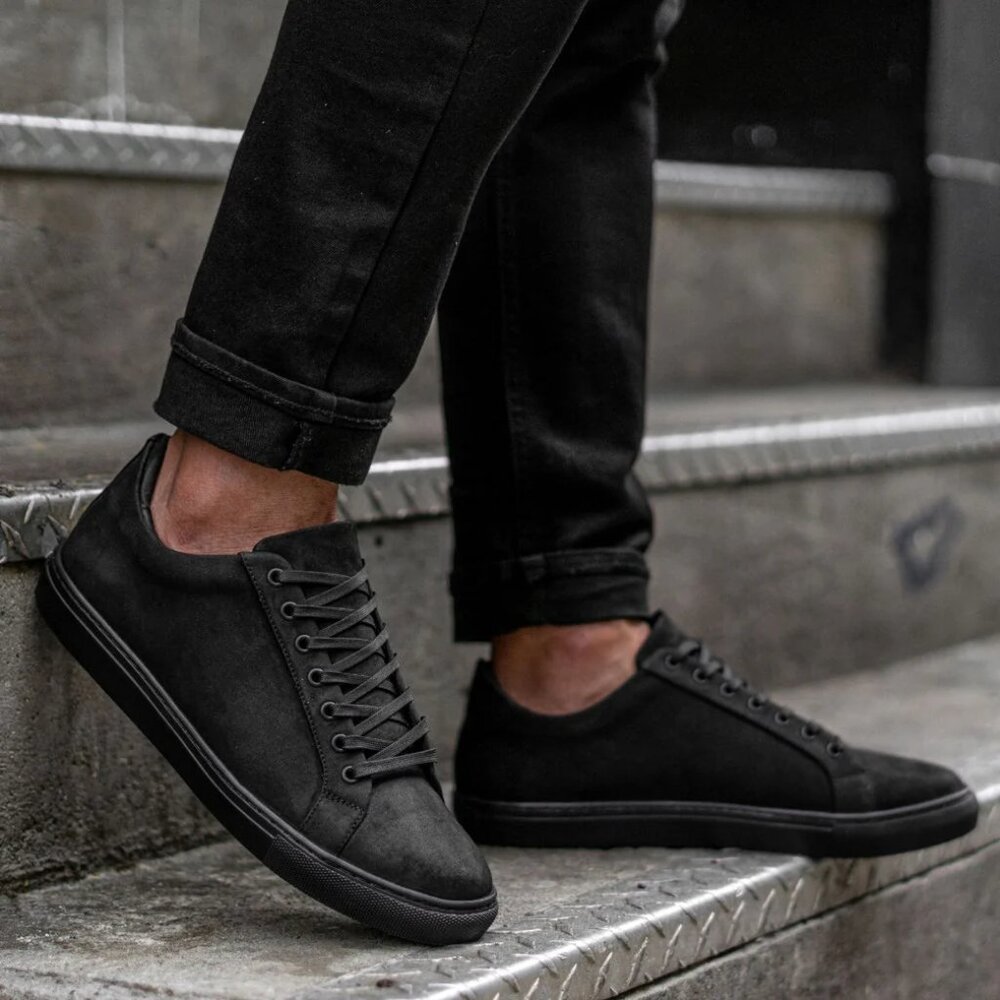 Thursday Boots Premier Low Top‎ Leather Black Matte Sneakers Mens Shoes Size 11